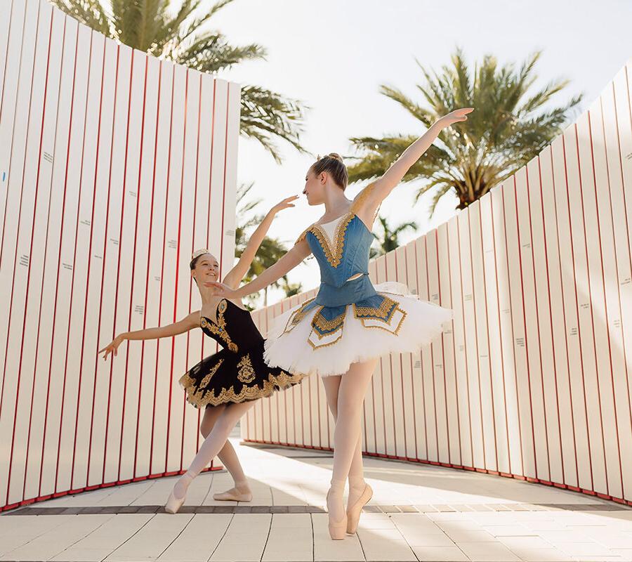 students from the dance major doing a ballet